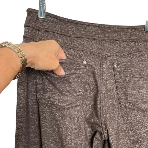 Athleta Brown Flared Yoga Pants Sz S - Picture 4 of 8